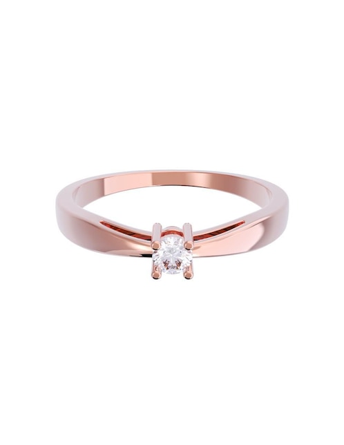 Anillo de compromiso de oro 10 k diamante 1
