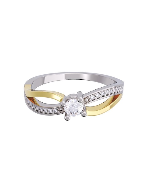 Anillo de compromiso "de" oro 14 k fonelli diamantes fonelli diamante
