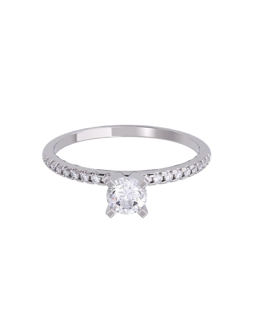 Anillo de compromiso de oro 14 K diamante 1