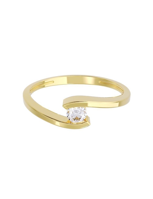 Anillo de compromiso "de" oro 14 k fonelli diamantes fonelli diamante