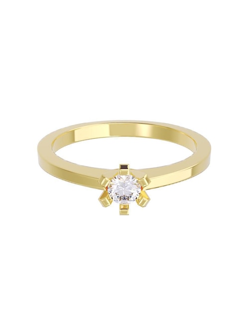 Anillo de compromiso "de" oro 14 k fonelli diamantes fonelli diamante