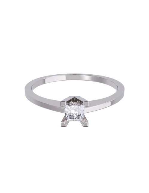 Anillo de compromiso de oro 14 K diamante 1