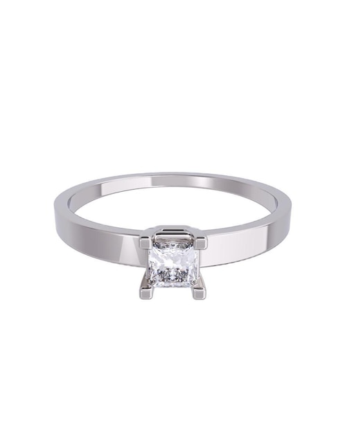 Anillo de compromiso de oro 14 K diamante 1