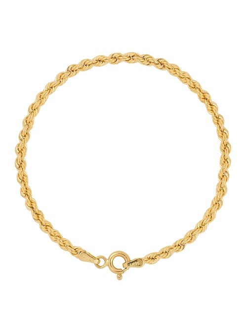 Pulsera Dinasti de oro amarillo con 14 K acabado brillante
