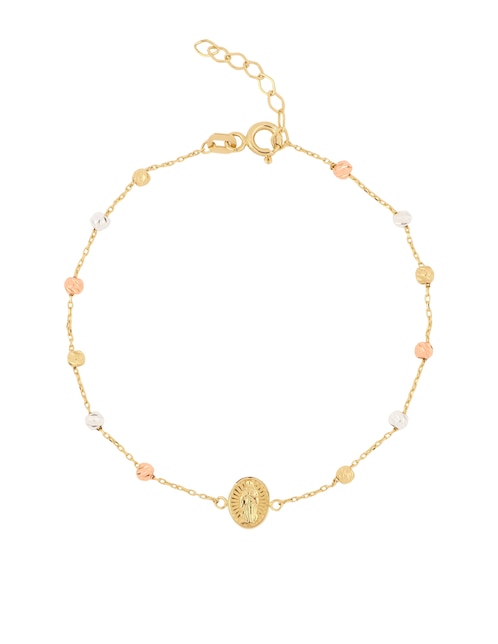 Pulsera Dinasti de oro amarillo 14 k acabado brillante