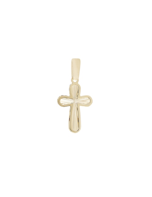 Dije de cruz de oro amarillo 14 K 1