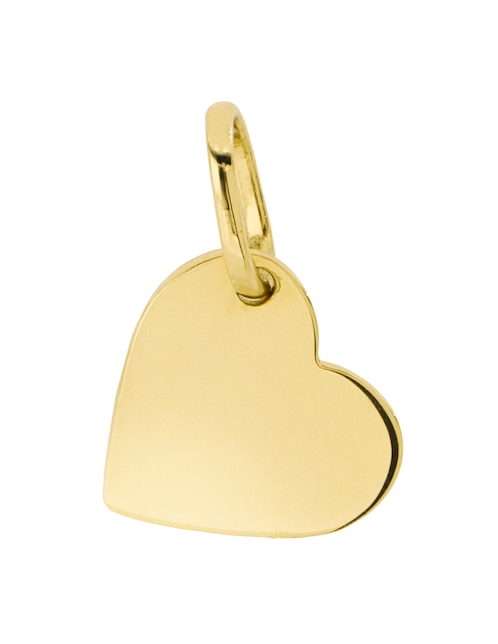 Dije de corazón de oro amarillo 14 K 1