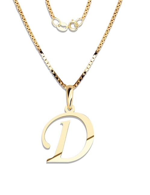 Dije de letras Amore Mio de oro amarillo 14 k