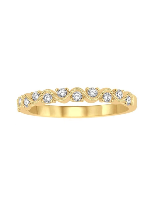 Solitario Amore Mio 14 K de Oro amarillo tipo de gema diamante