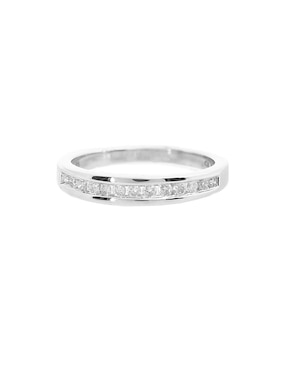 Churumbela de oro blanco 14 k Jayda diamante