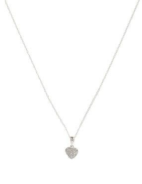 Collar Jayda Corazón de oro blanco 14 K