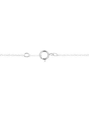 Collar Jayda Corazón de oro blanco 14 K