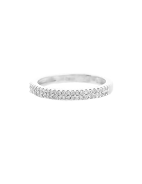 Churumbela de oro blanco 14 k Jayda diamante