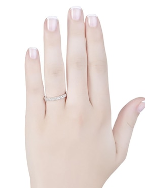 Churumbela de oro blanco 14 k Jayda diamante