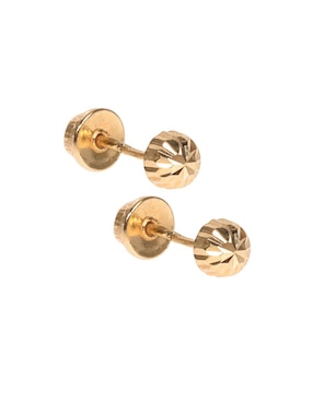 Broqueles Casal de oro amarillo 14 K con acabado brillante