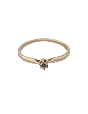 Anillo de compromiso de oro blanco 14 k Valessa diamante