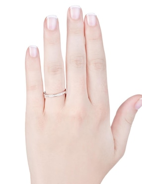 Churumbela de oro blanco 14 k Jayda diamante