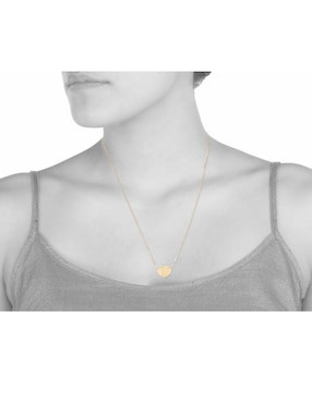 Dije de corazón Dinasti de oro amarillo 14 k