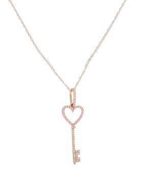 Collar Jayda Corazón de oro rosa 14 K