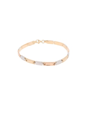 Pulsera Sini de oro 14 k con acabado esmaltado