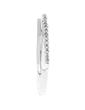 Churumbela de oro blanco 14 k Jayda diamante