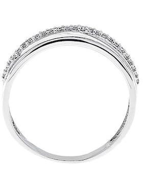 Churumbela de oro blanco 14 k Jayda diamante