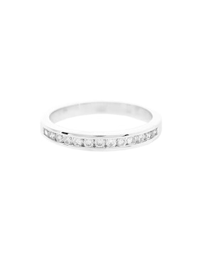 Churumbela de oro blanco 14 k Jayda diamante