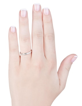 Churumbela de oro blanco 14 k Jayda diamante