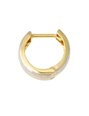 Aretes Sini de oro florentino 14 K con acabado brillante