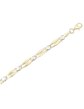 Pulsera Sini de oro amarillo 14 k con acabado esmaltado