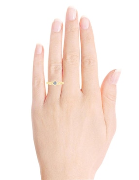 Solitario de oro 14 k Klamore Enya diamante