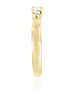 Solitario de oro 18 k Klamore Lucca diamante