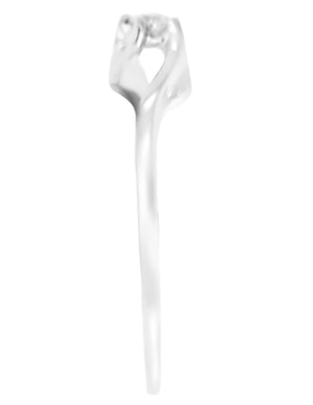 Solitario de oro blanco 14 k Klamore Nicolle diamante