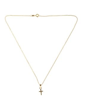 Dije de cruz Casal de oro amarillo 14 K