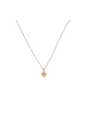 Dije de corazón Casal de oro amarillo 14 K