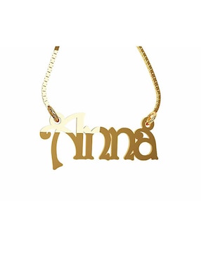 Dije De Letras Fonelli De Oro Amarillo 14 K