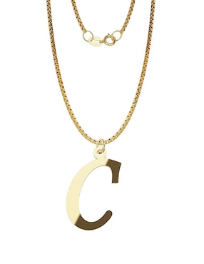 Dije de letras Fonelli de oro 14 K