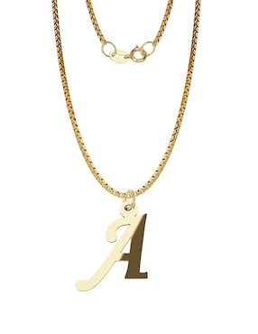 Dije De Letras Fonelli De Oro Amarillo 14 K