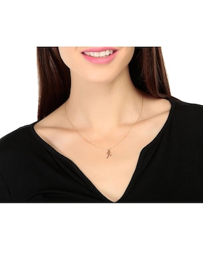 Dije de letras Fonelli de oro amarillo 14 K