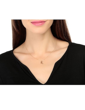 Dije de letras Fonelli de oro amarillo 14 K