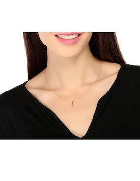 Dije de letras Fonelli de oro amarillo 14 K