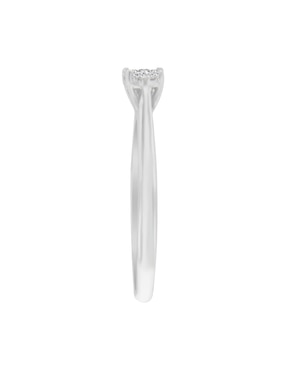 Solitario de oro blanco 14 k Klamore diamante