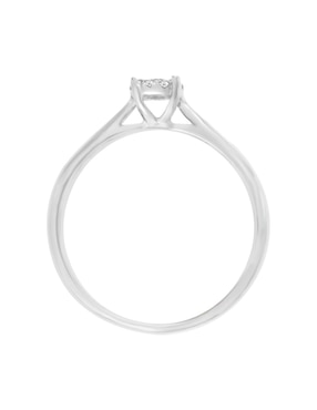 Solitario de oro blanco 14 k Klamore diamante