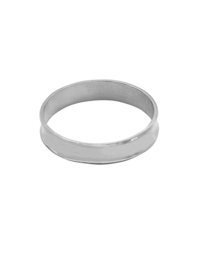 Argolla de oro blanco 14 k Dinasti
