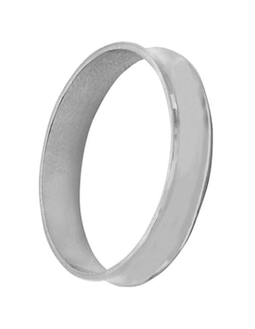 Argolla de oro blanco 14 k Dinasti