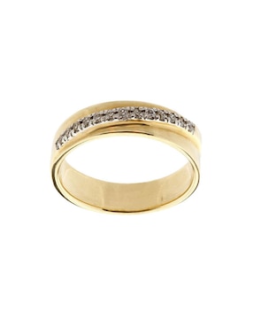 Argolla de oro 14 k Essenza Cecilia diamante