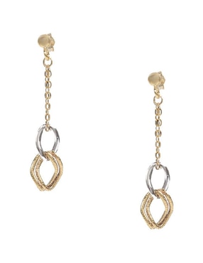 Aretes Largos Lusso De Oro Amarillo 14 K