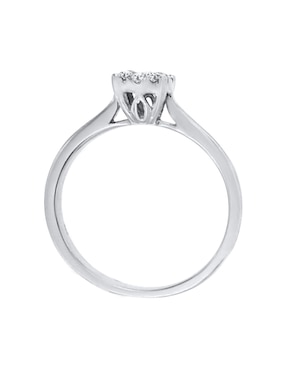 Solitario de oro blanco 14 k Klamore Sabina diamante