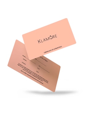 Solitario de oro blanco 14 k Klamore Simone diamante