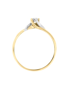 Solitario de oro 14 k Klamore Enya diamante